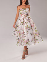 Aislinn – Chiffon-Swing-Midikleid mit Blumenprint für Damen