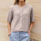Rafaela – Kurzes Strick-Cardigan mit Knöpfen für Damen